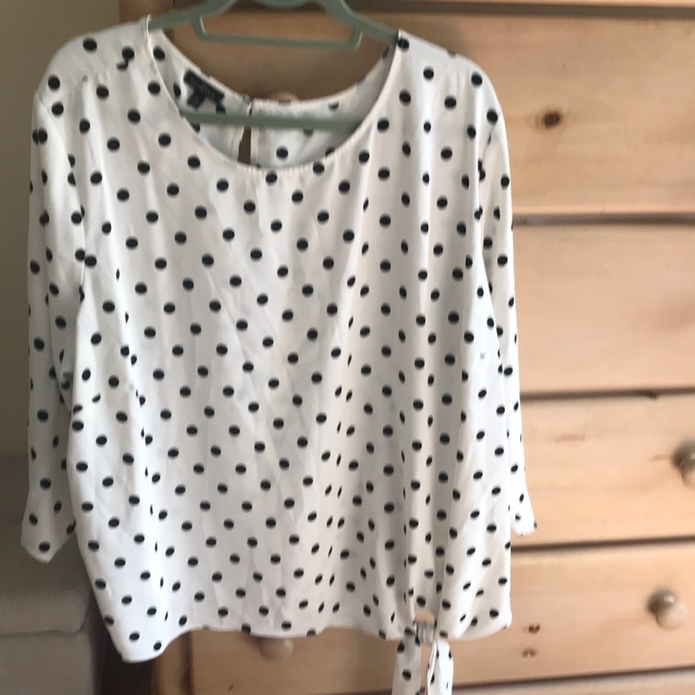 White Blouse with Black Dots, Talbots